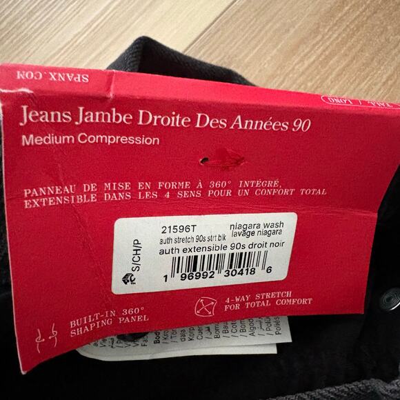 SPANXshape Authentic 360 90s Straight Leg Ankle Jeans Black S Tall - Picture 4 of 13